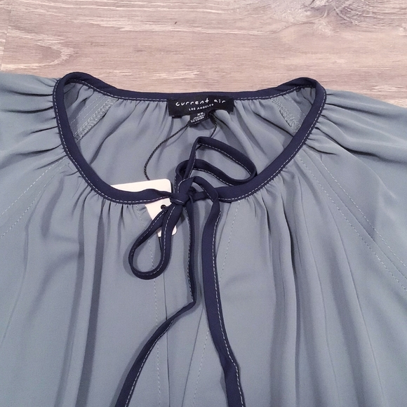 CURRENT AIR Anthro Sage Balloon Long Sleeves Top - Picture 3 of 7